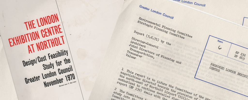 The tale of the GLC’s London Exhibition Centre at Northolt…