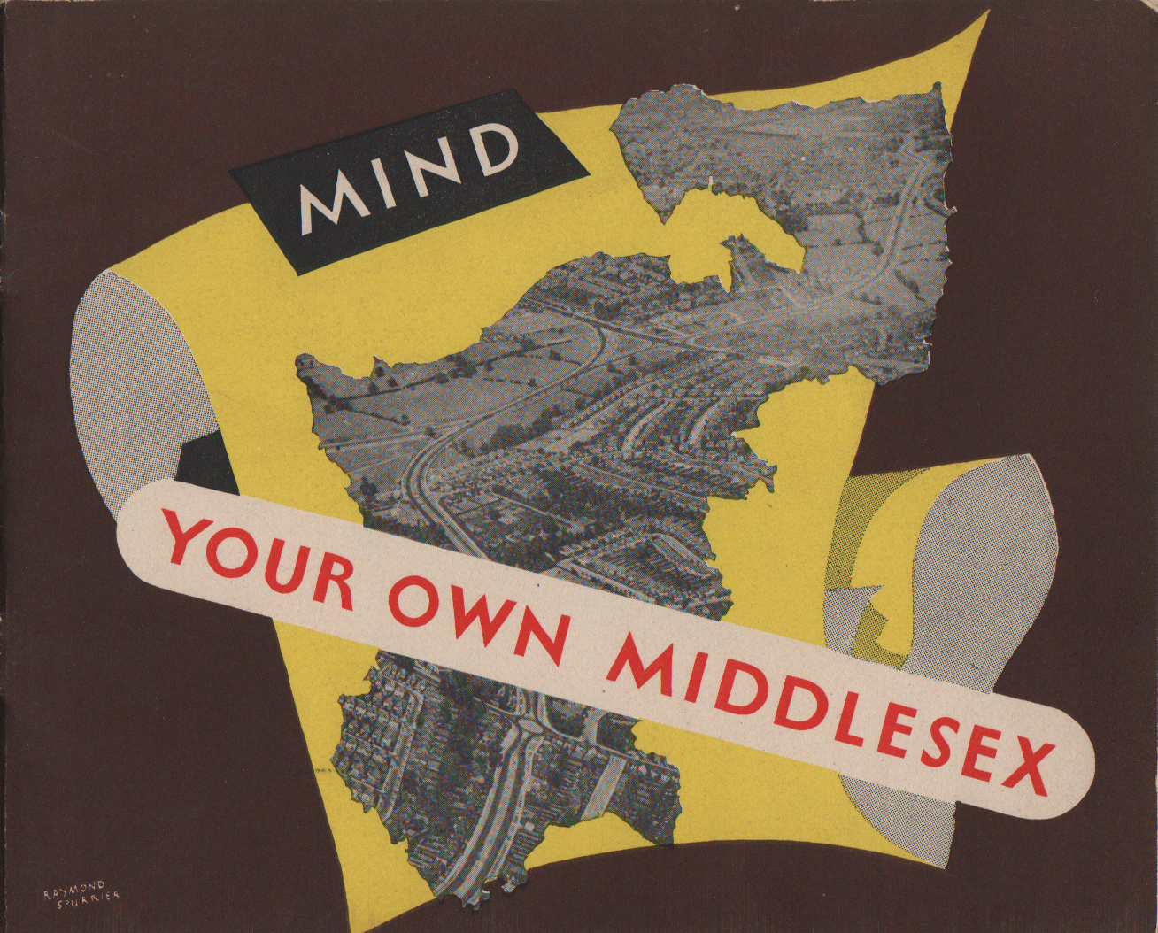 The cover is brown with an outline of Middlesex. The heading is Mind Your Own Middlesex